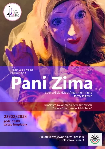 Spektakl lalkowy dla dzieci inspirowany baśnią „Pani Zima” Braci Grimm