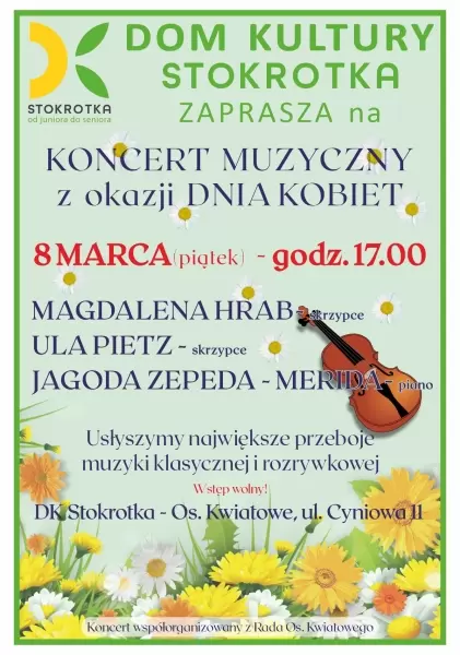 Koncert Muzyczny z okazji Dnia Kobiet