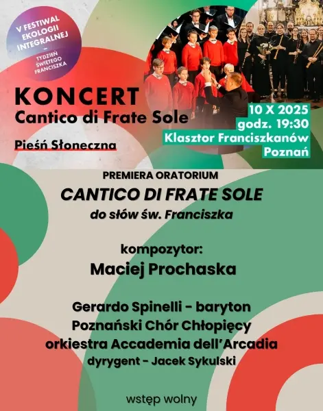 Premiera oratorium Cantico di Frate Sole